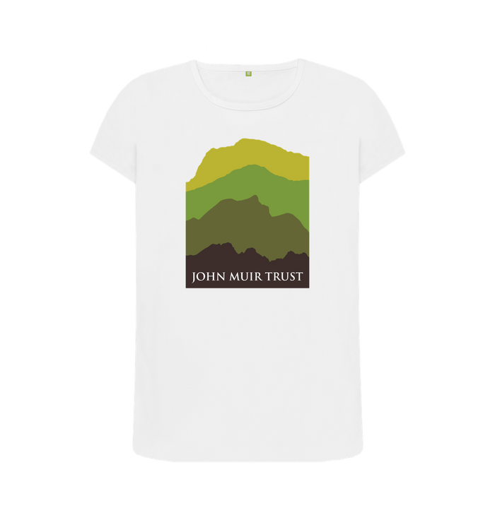 White Four Mountains Women's T-shirt - Green v2