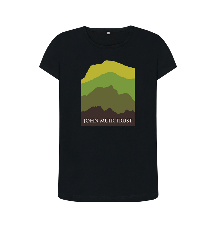 Black Four Mountains Women's T-shirt - Green v2