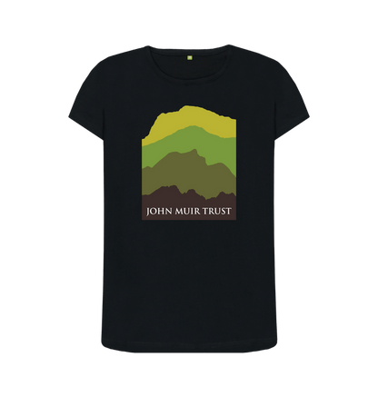 Black Four Mountains Women's T-shirt - Green v2