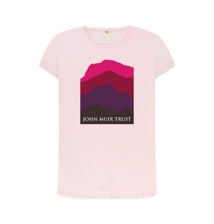 Pink Four Mountains Women's T-shirt - Red v2