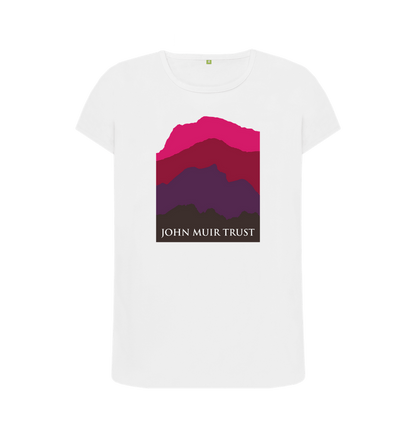 White Four Mountains Women's T-shirt - Red v2