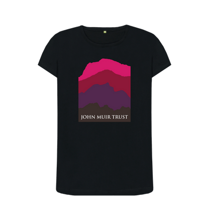 Black Four Mountains Women's T-shirt - Red v2
