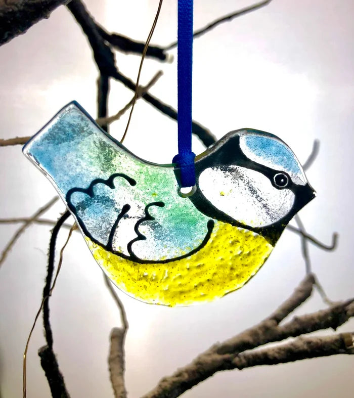 Glass Blue Tit