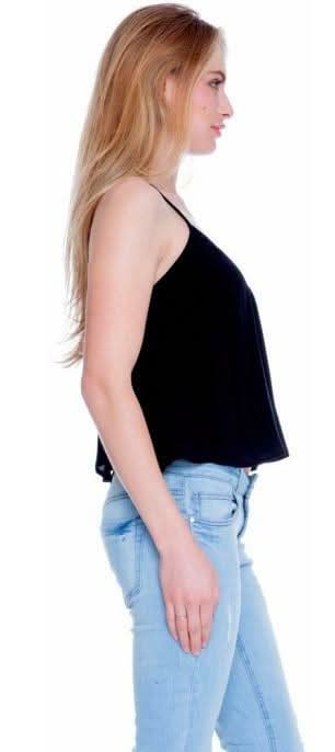 Lush Early June Black Lace Tank Top