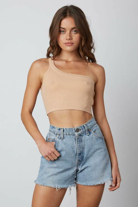 Desert Day Buff One-Shoulder Crop Top
