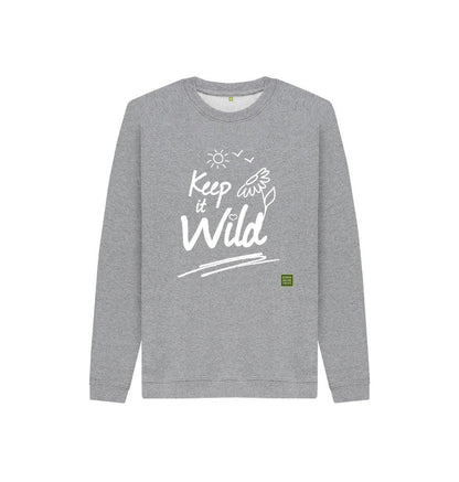 Athletic Grey Keep it Wild Kid's Jumper - Sun