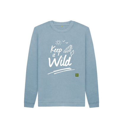 Stone Blue Keep it Wild Kid's Jumper - Sun