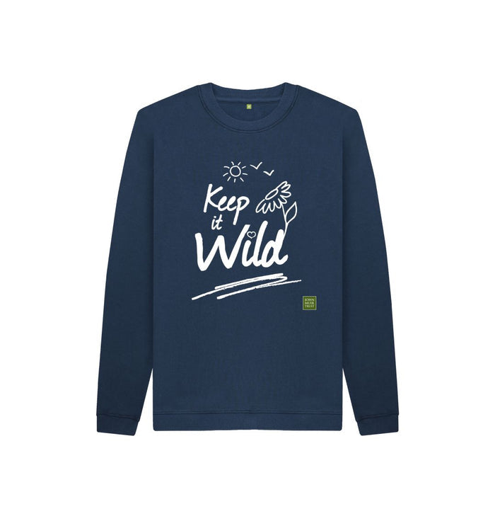 Navy Blue Keep it Wild Kid's Jumper - Sun