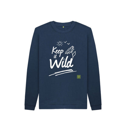 Navy Blue Keep it Wild Kid's Jumper - Sun