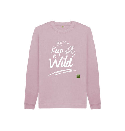 Mauve Keep it Wild Kid's Jumper - Sun