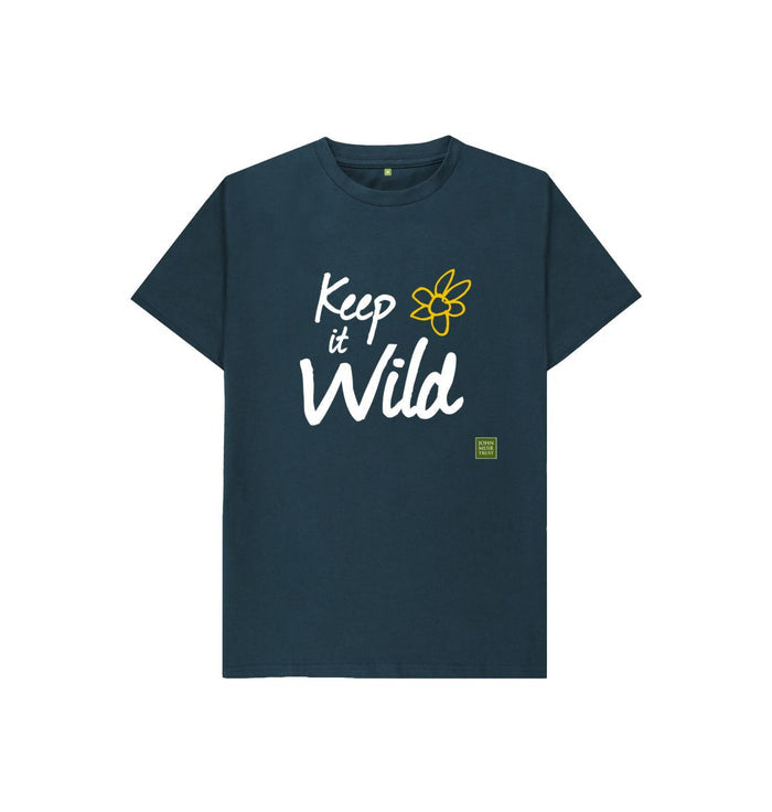 Denim Blue Keep it Wild Kid's T-shirt - Daisy
