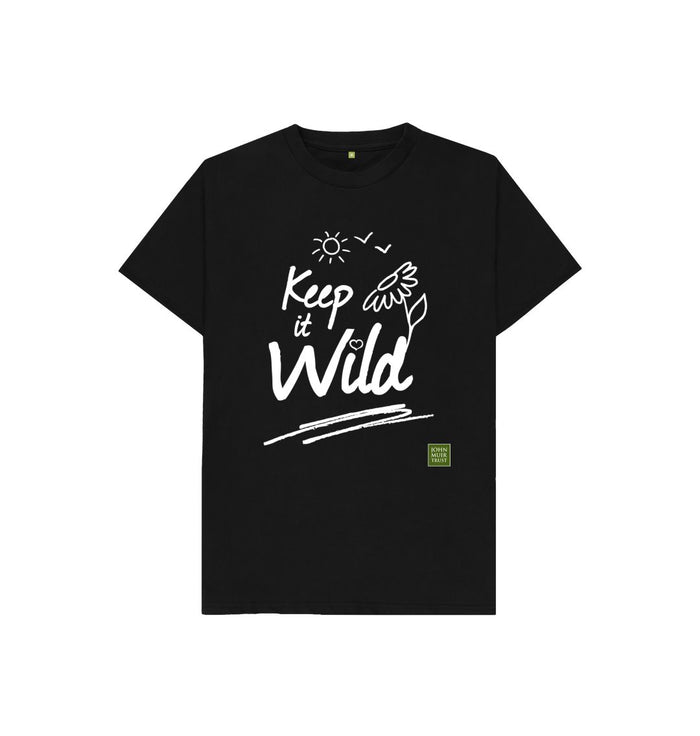 Black Keep it Wild Kid's T-shirt - Sun