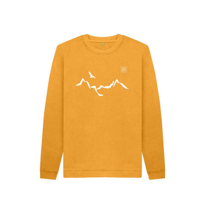 Mustard Ladhar Bheinn Kid's jumper - White
