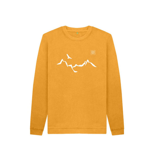 Mustard Ladhar Bheinn Kid's jumper - White