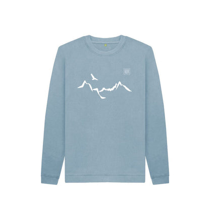 Stone Blue Ladhar Bheinn Kid's jumper - White
