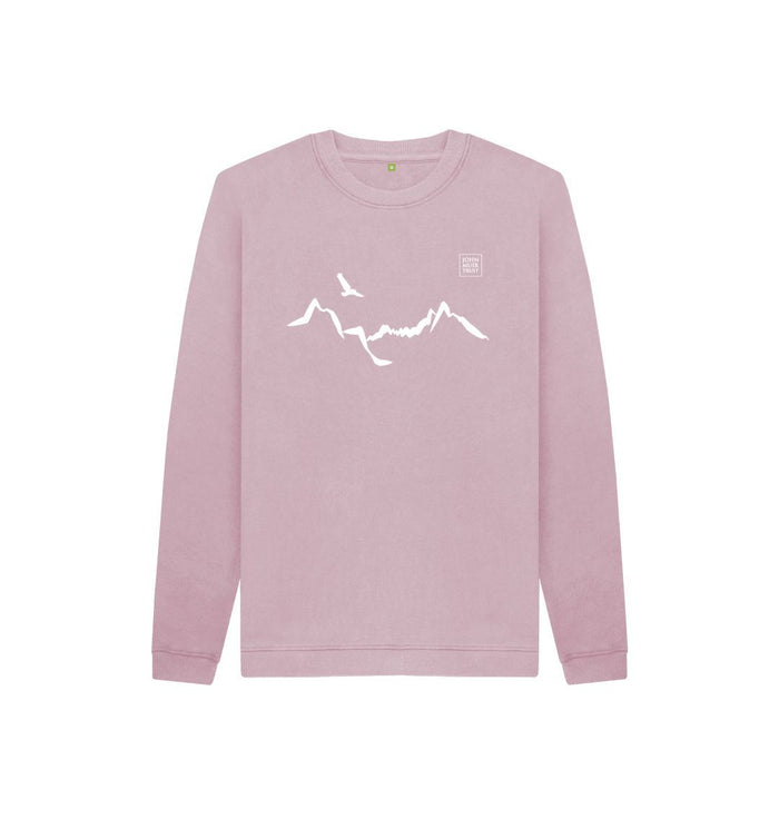 Mauve Ladhar Bheinn Kid's jumper - White