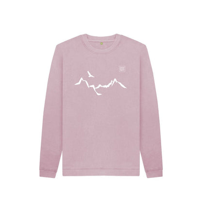 Mauve Ladhar Bheinn Kid's jumper - White
