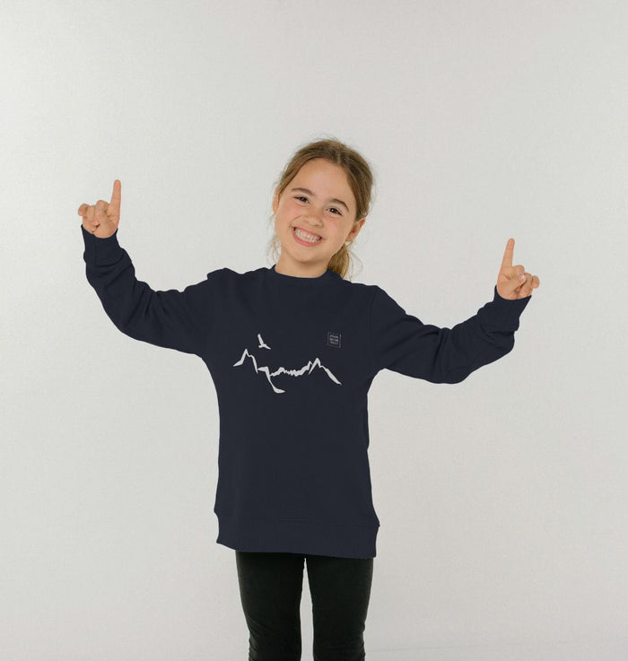 Ladhar Bheinn Kid's jumper - White