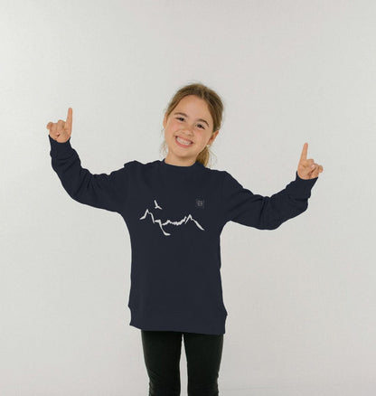 Ladhar Bheinn Kid's jumper - White