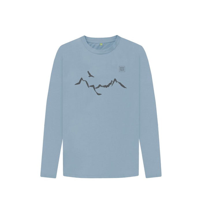 Stone Blue Ladhar Bheinn Kid's long sleeve T-shirt - Granite Grey