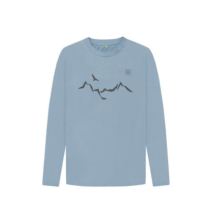 Stone Blue Ladhar Bheinn Kid's long sleeve T-shirt - Granite Grey