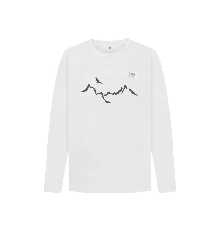 White Ladhar Bheinn Kid's long sleeve T-shirt - Granite Grey