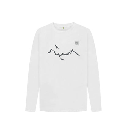 White Ladhar Bheinn Kid's long sleeve T-shirt - Granite Grey