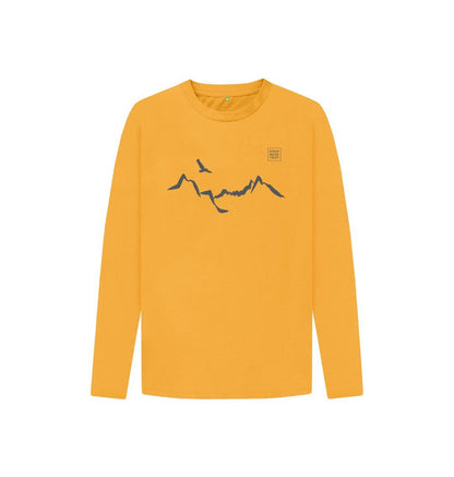 Mustard Ladhar Bheinn Kid's long sleeve T-shirt - Granite Grey