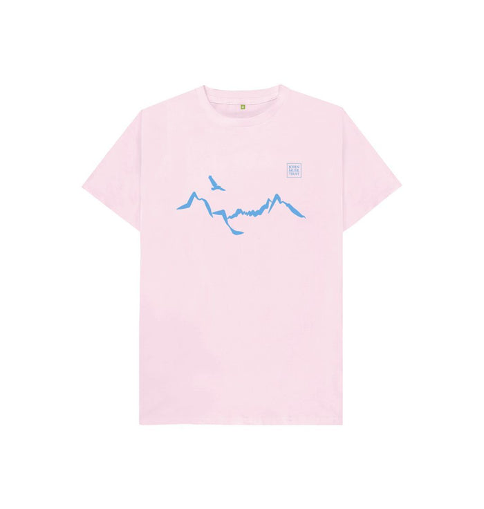 Pink Ladhar Bheinn Kid's T-shirt - Glacier Blue