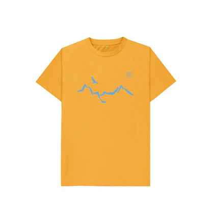 Mustard Ladhar Bheinn Kid's T-shirt - Glacier Blue