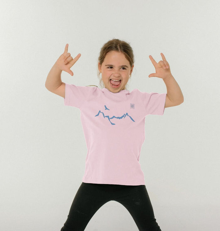 Ladhar Bheinn Kid's T-shirt - Glacier Blue