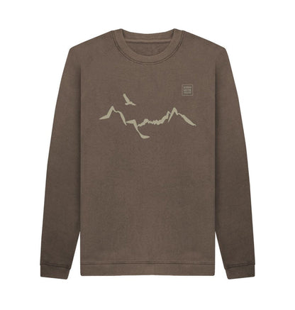 Chocolate Ladhar Bheinn Men's Sweatshirt (Lichen)