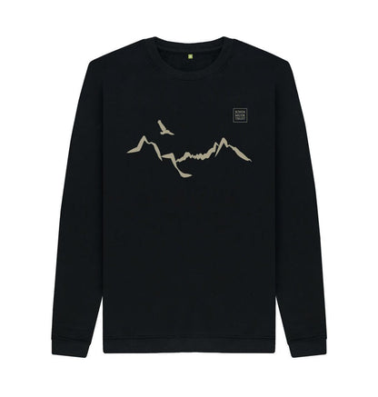 Black Ladhar Bheinn Men's Sweatshirt (Lichen)
