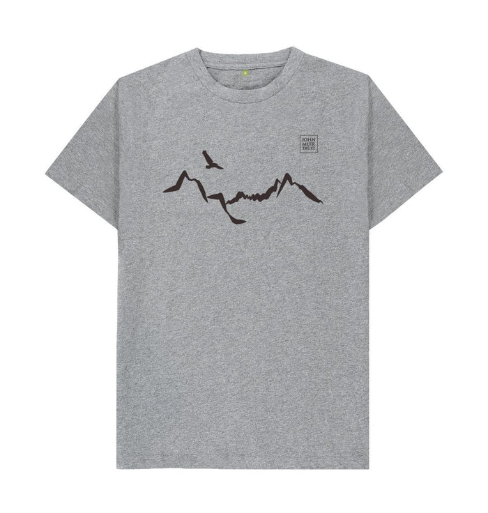 Athletic Grey Ladhar Bheinn Men's T-shirt (Black)