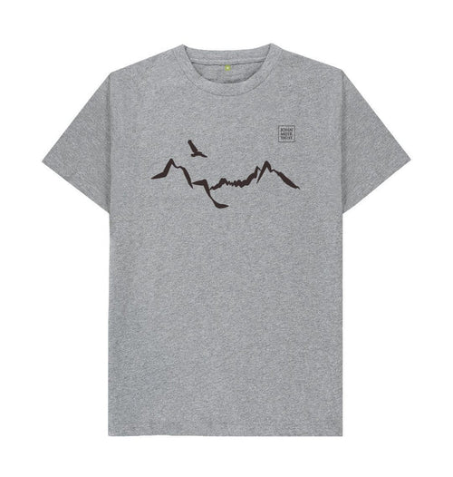 Athletic Grey Ladhar Bheinn Men's T-shirt (Black)