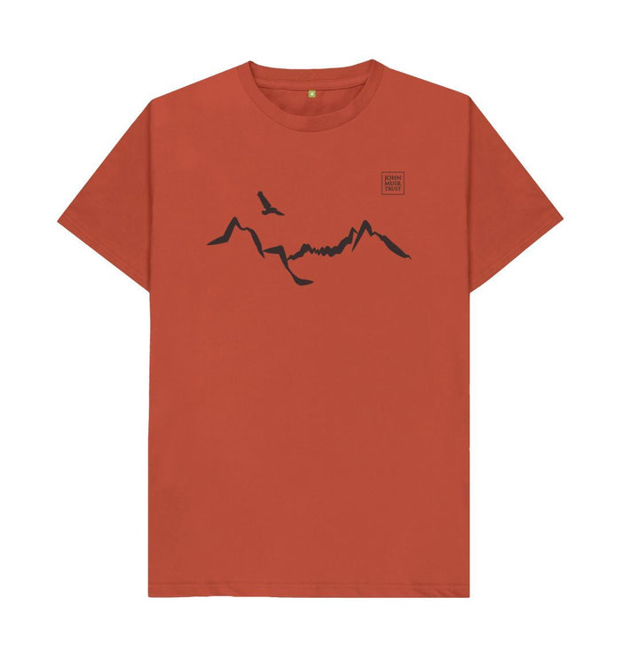 Rust Ladhar Bheinn Men's T-shirt (Black)