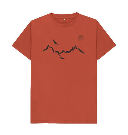 Rust Ladhar Bheinn Men's T-shirt (Black)