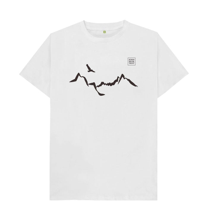 White Ladhar Bheinn Men's T-shirt (Black)