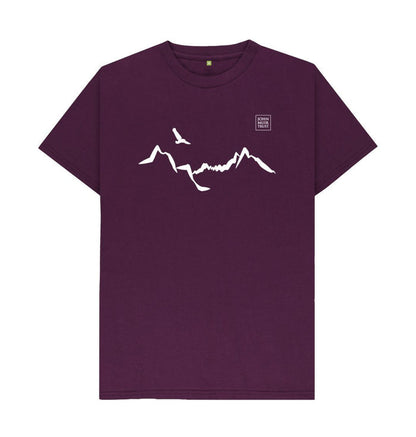 Purple Ladhar Bheinn Men's T-shirt (White)