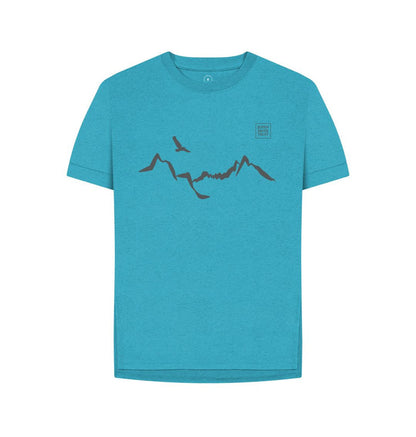 Ocean Blue Ladhar Bheinn Women's T-shirt (Granite Grey)
