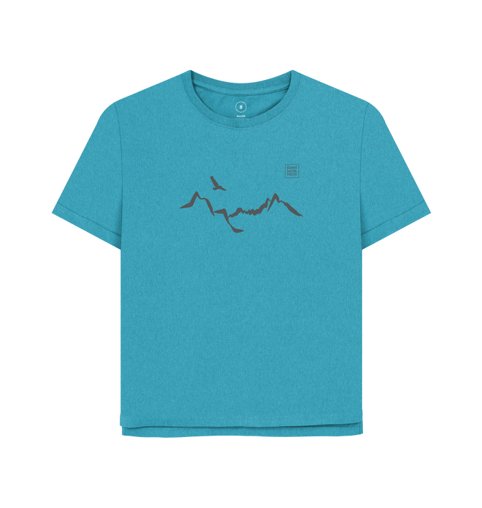 Ocean Blue Printed T-shirt Front
