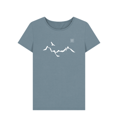 Stone Blue Printed T-shirt Front