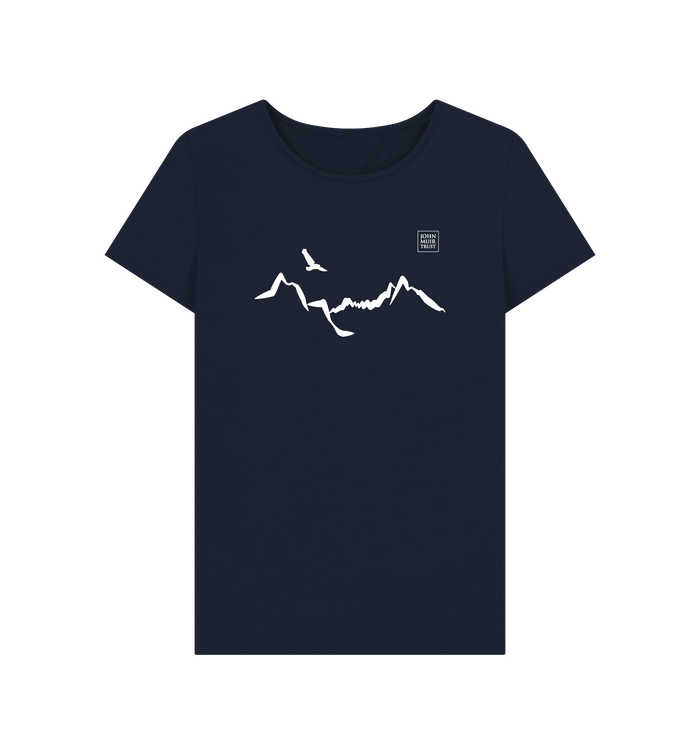 Navy Blue Printed T-shirt Front