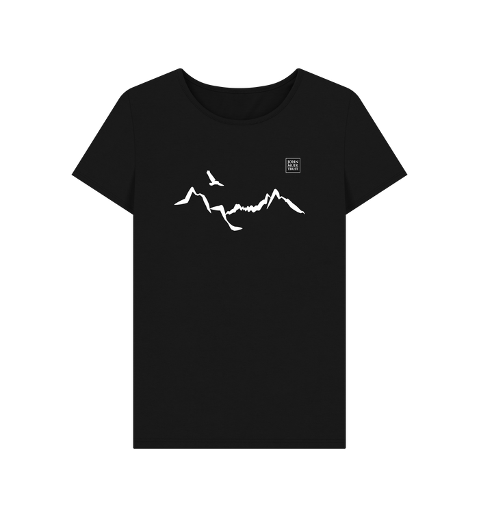 Black Printed T-shirt Front