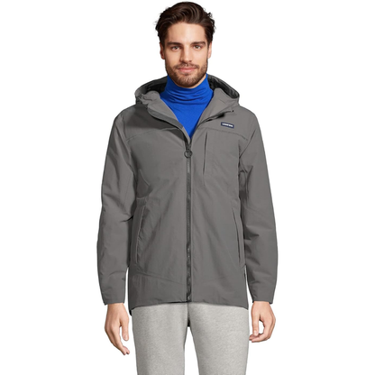 Lands’ End Men’s Squall Hooded Jacket – 519264 – Arctic Gray