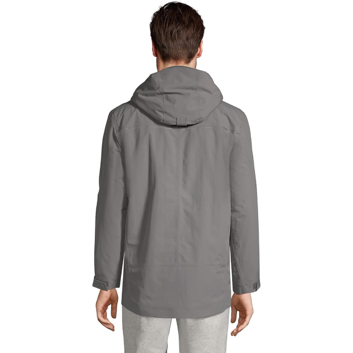 Lands’ End Men’s Squall Hooded Jacket – 519264 – Arctic Gray