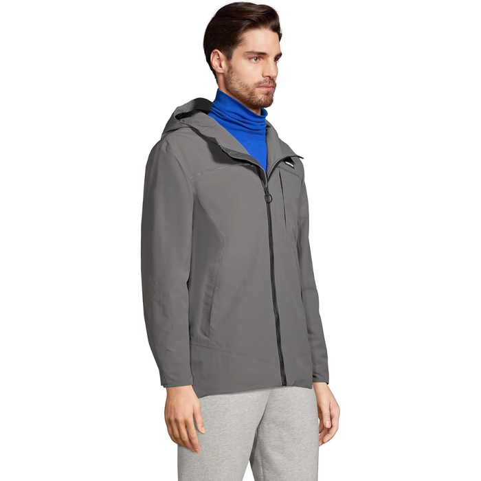 Lands’ End Men’s Squall Hooded Jacket – 519264 – Arctic Gray