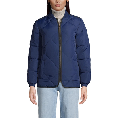 Lands’ End Women’s Quilted ThermoPlume Bomber Jacket – 518787