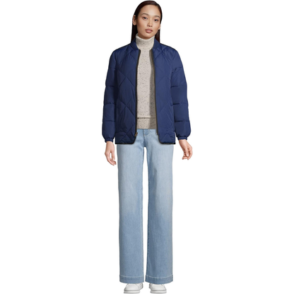 Lands’ End Women’s Quilted ThermoPlume Bomber Jacket – 518787