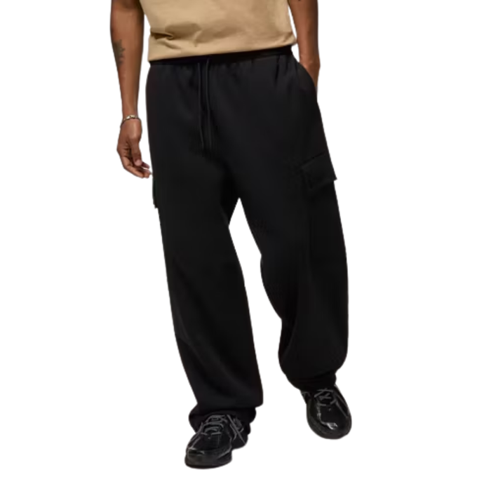 LCKR Men's Trinity Baggy Cargo Fleece Sweatpants – Black (LMKP460BK)